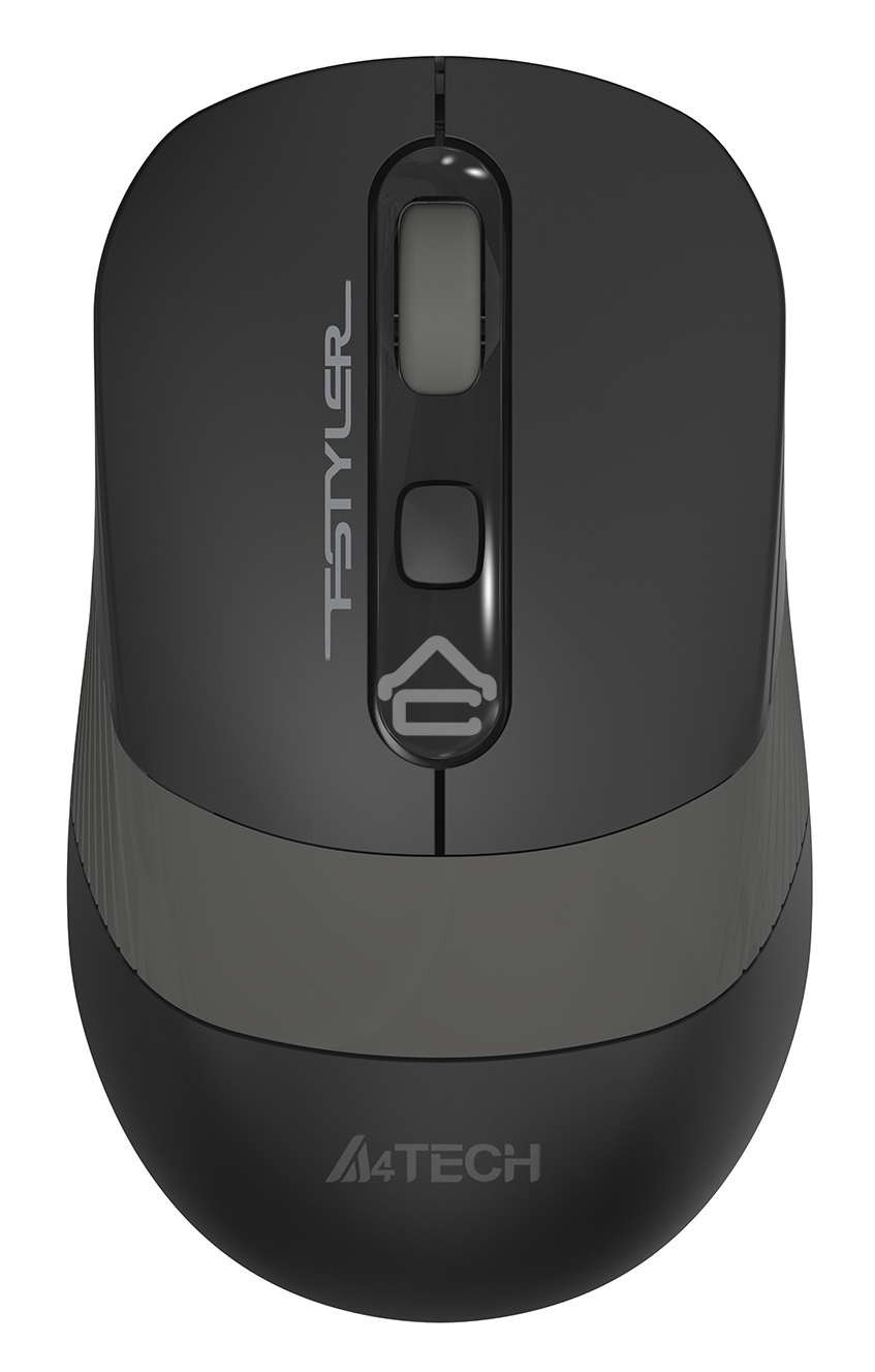 Мышь беспроводная A4Tech Fstyler FG10S черный/серый, 2000 dpi, радиоканал, USB, кнопки - 4