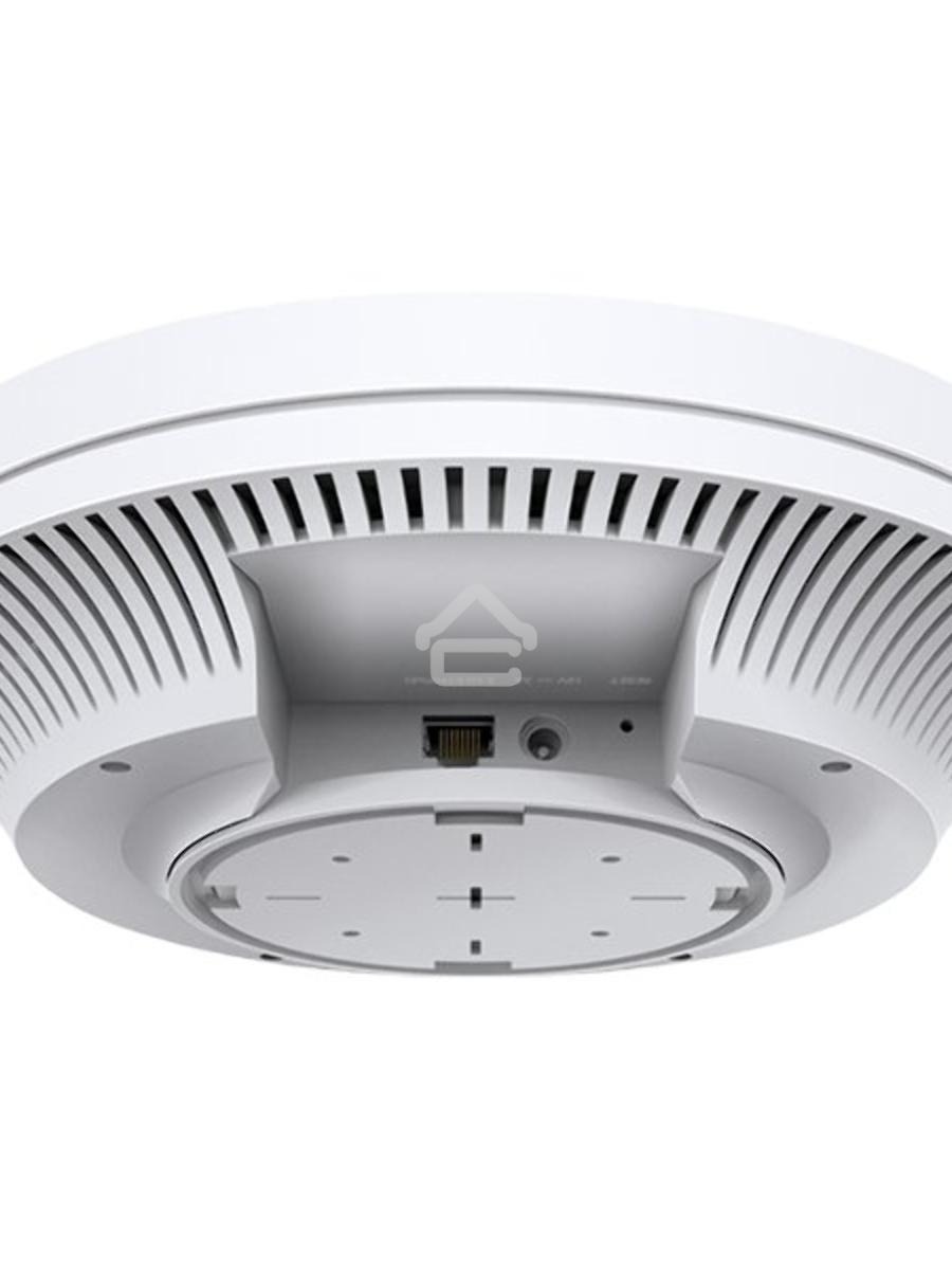 Точка доступа TP-Link 11AX dual-band ceiling access point, up to 1200 Mbit / s at 5 GHz and up to 574 Mbit / s at 2.4 GHz, 1 10/100/1000Mbps LAN port, support PoE 802.3at standard, support BSS coloring, Seamless Roaming, Mesh, Band Steering, Airtime Fairn