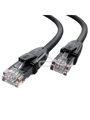Патч-корд GCR прямой 20.0m UTP кат.6, черный, 24 AWG, ethernet high speed, RJ45, T568B, GCR-52538