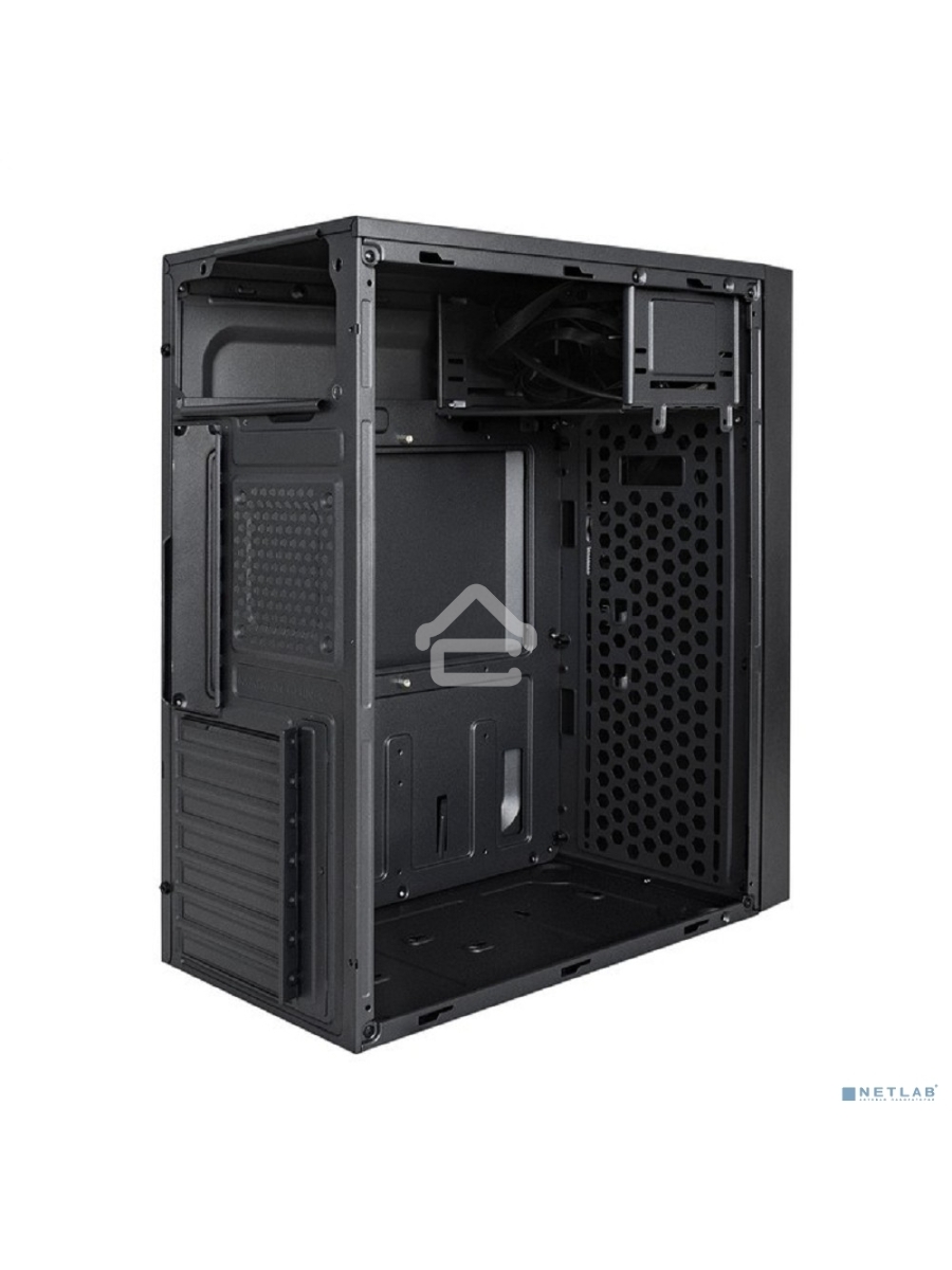Компьютерный корпус Miditower ExeGate AA-440U-AA450 (ATX, AA450 8 см, 2*USB+1*USB3.0, аудио, черный)
