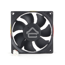 Вентилятор для корпуса Gembird 16607 черный, 80 мм, 2000 об/мин, 23 дБ, 3 pin