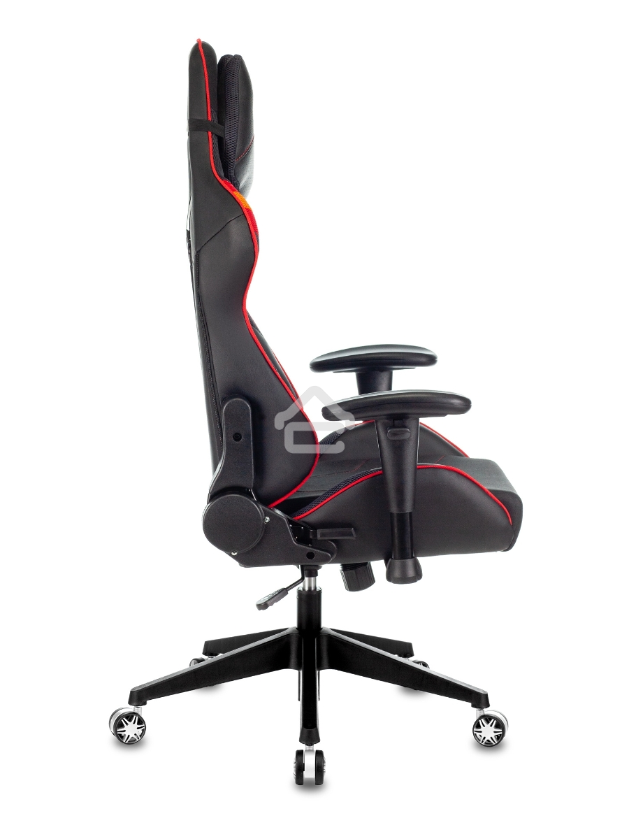 Кресло игровое Бюрократ VIKING 4 AERO RED две подушки черный/красный искусст.кожа/ткань