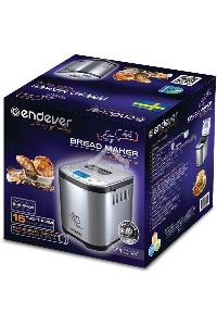 Хлебопечка Endever Skyline MB-52, 710Вт, 15 программ, таймер 15ч, сохранение уст. прогр., авт. термостат, автоподогрев 60 мин