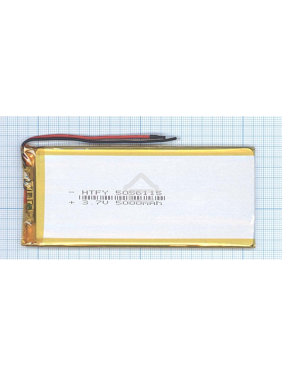 Аккумулятор Li-Pol (батарея) 5*56*115мм 2pin 3.7V/5000mAh