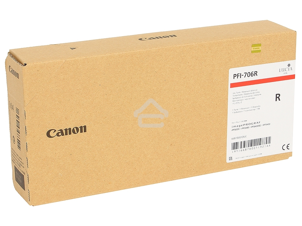 Картридж струйный Canon PFI-706 R красный для iPF8400/9400 (6687B001)