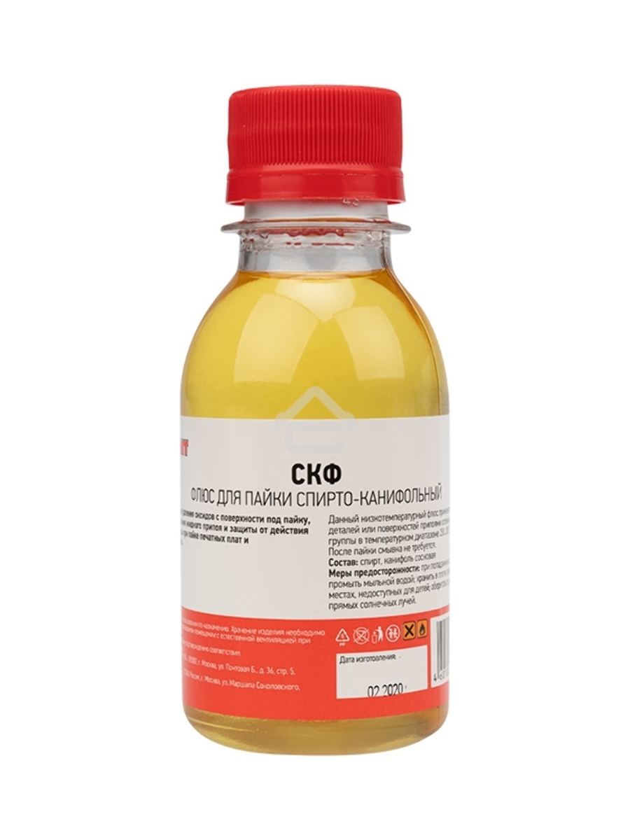 Флюс для пайки Rexant, СКФ (спирто-канифольный), 100 мл, флакон
