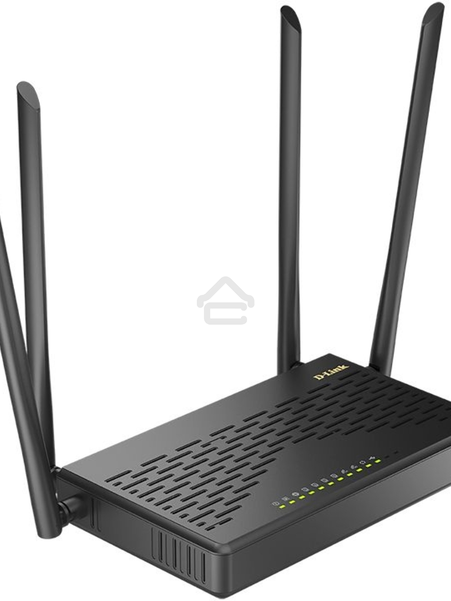 Роутер беспроводной D-Link DIR-825 (DIR-825/GFRU/R3A) AC1200 10/100/1000BASE-TX/4G черный