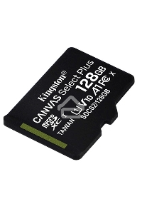 Флеш карта Kingston 128GB micSDXC Canvas Select Plus 100R A1 C10 Single Pack w/o ADP EAN: 740617299076