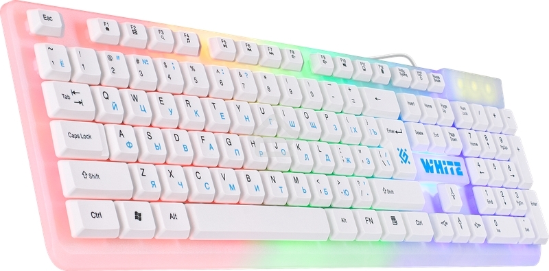 Клавиатура проводная Defender GK-172, USB, белый