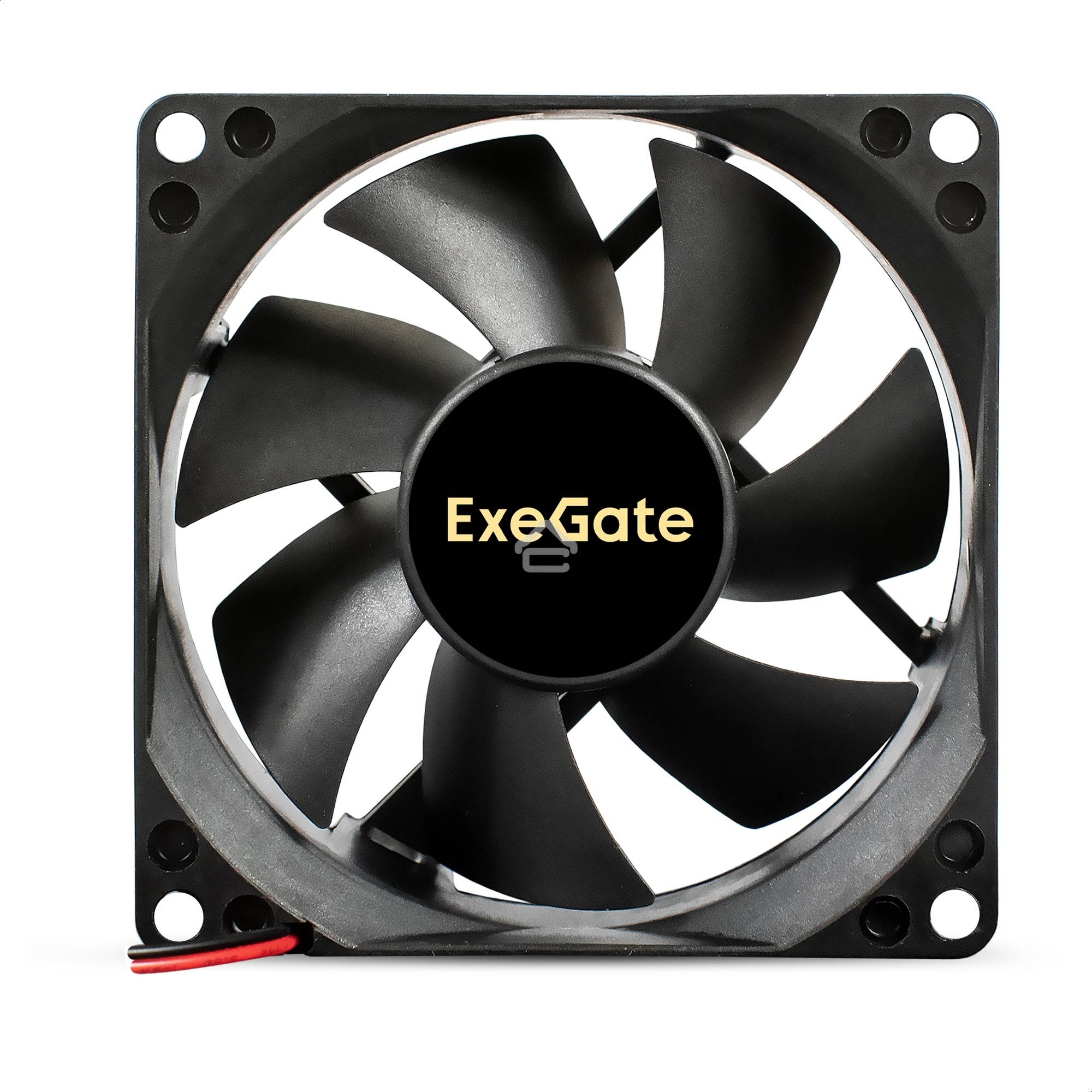 Вентилятор для корпуса ExeGate EX08025S2P-24 черный, 80 мм, 2800 об/мин, 28 дБ, 2 pin