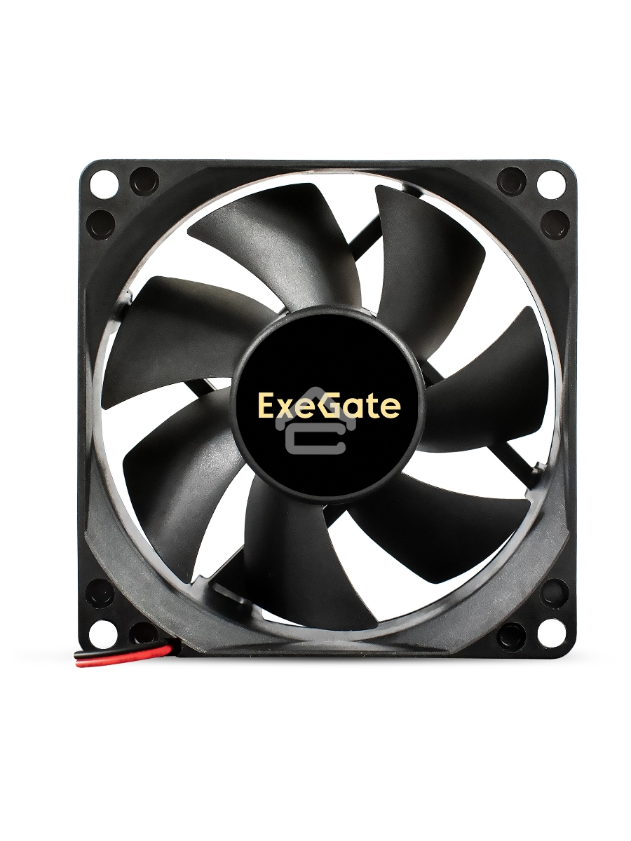 Вентилятор для корпуса ExeGate EX08025S2P-24 черный, 80 мм, 2800 об/мин, 28 дБ, 2 pin