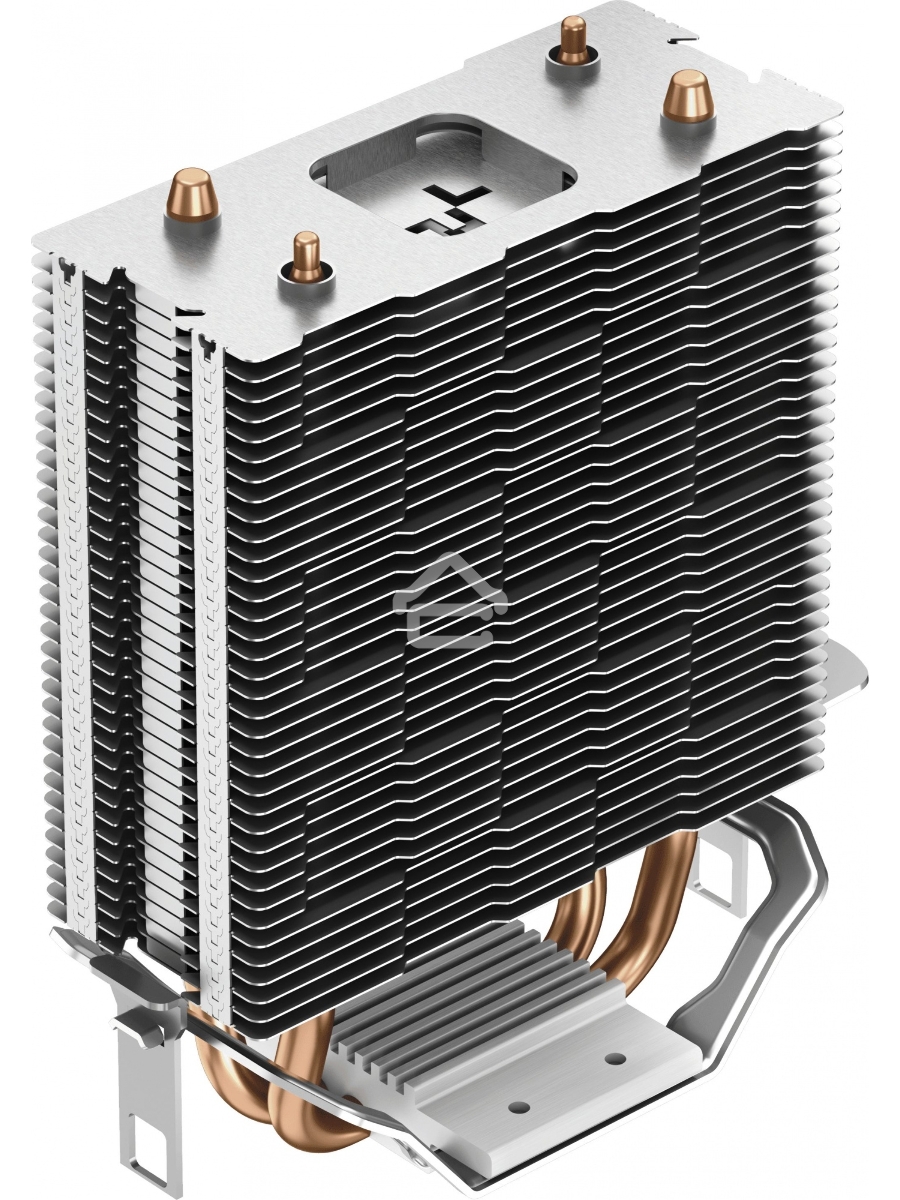 Кулер для процессора DEEPCOOL AG200 черный, 92 мм, алюминий/медь, 3050 об/мин, 30.5 дБ, 4 pin, 100 Вт, 133 мм