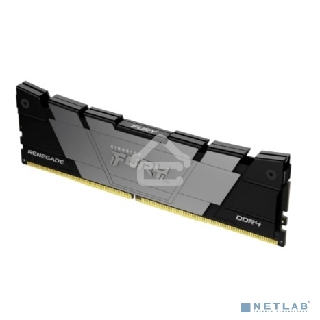 Оперативная память Kingston Fury Renegade, DDR4, 16GB (1x16GB), 3200MHz, CL16, DIMM, с радиатором, серый/черный