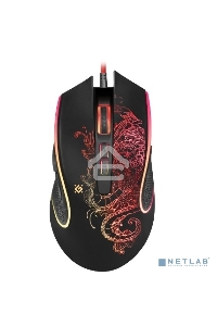 Мышь проводная Defender Venom GM-640L черный, 3200 dpi, USB, кнопки - 8