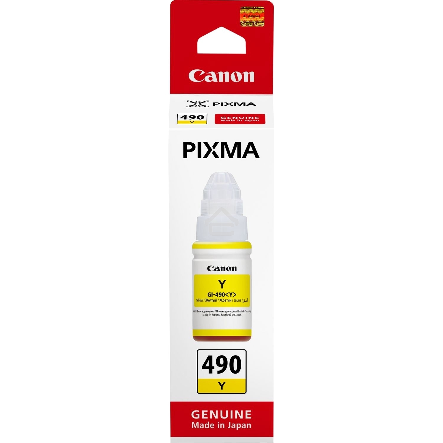 Чернила Canon GI-490Y 0666C001 желтый для Canon Pixma G1400/2400/3400 (70мл)