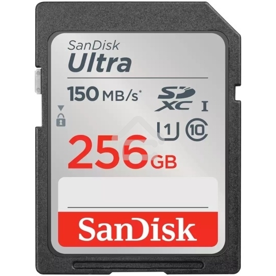 Флеш карта SD 256GB SanDisk SDXC Class 10 UHS-I Ultra 120MB/s
