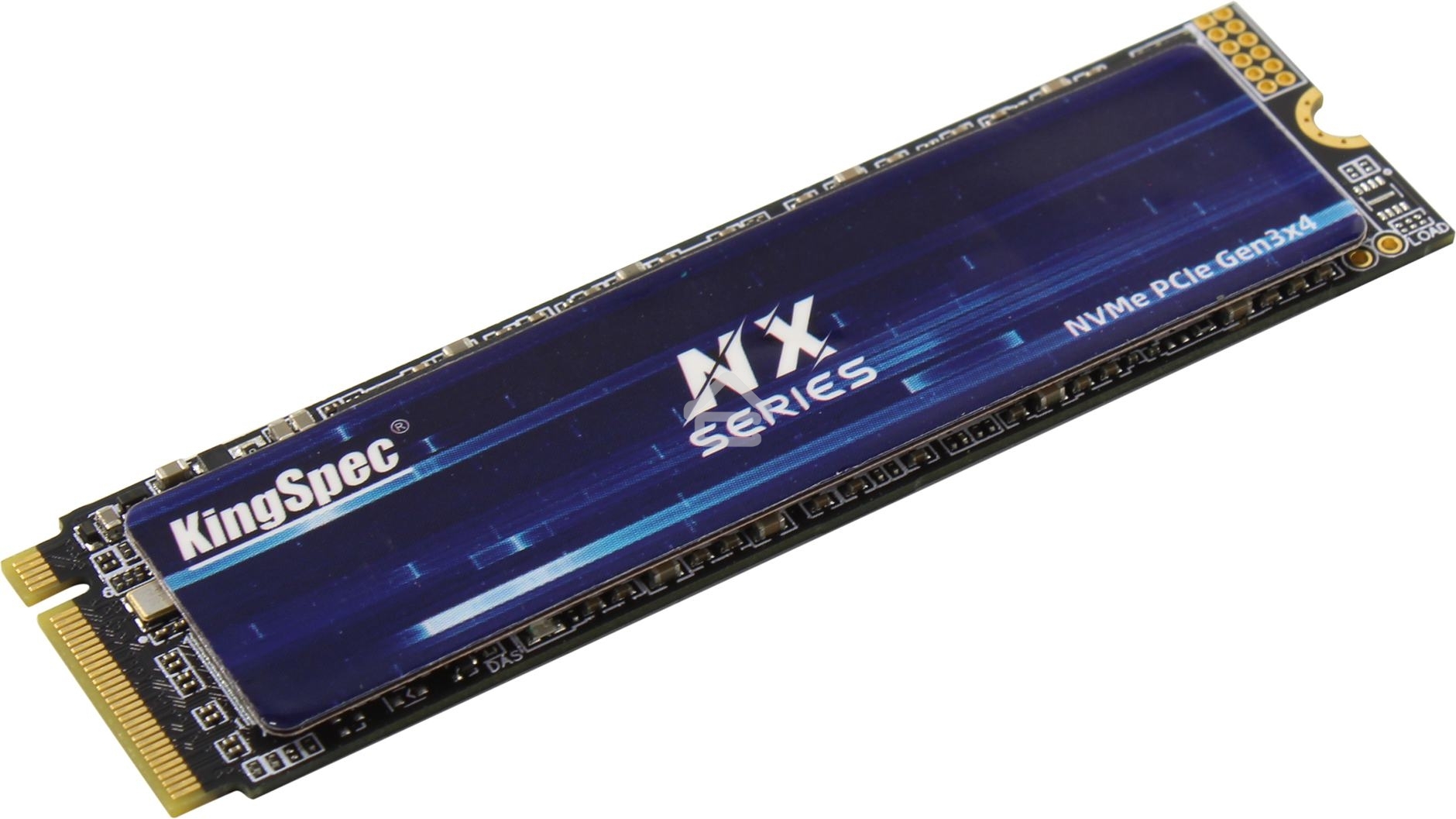 Накопитель SSD KingSpec NX-2Tb, 2000Gb, PCIe 3.0 x4, M.2 2280, NVMe, R/W 3400/3100