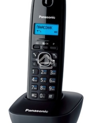 Телефон беспроводной (DECT) Panasonic KX-TG1611RUH (серый) {АОН, Caller ID,12 мелодий звонка,подсветка дисплея,поиск трубки}