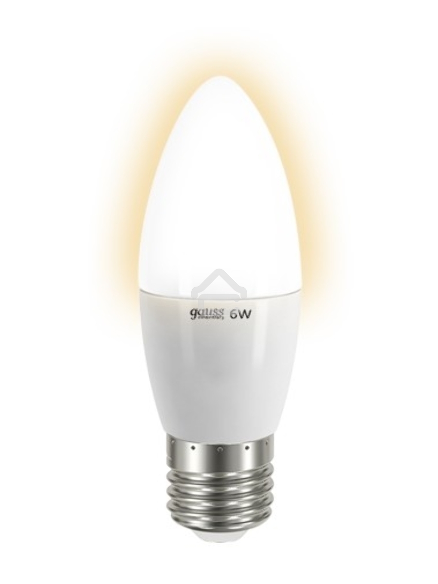 Лампа GAUSS LED Elementary Candle 6W E27 2700Kарт.LD33216