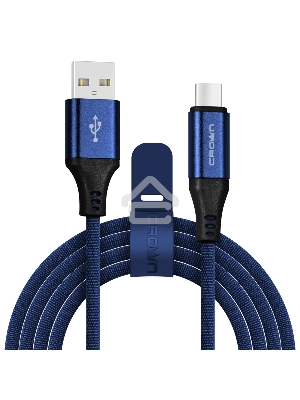 Кабель Crown USB - USB Type-C CMCU-3103C blue