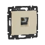 Розетка телефонная Valena RJ11 4 контакта 1 коннектор (слоновая кость) Legrand 774338