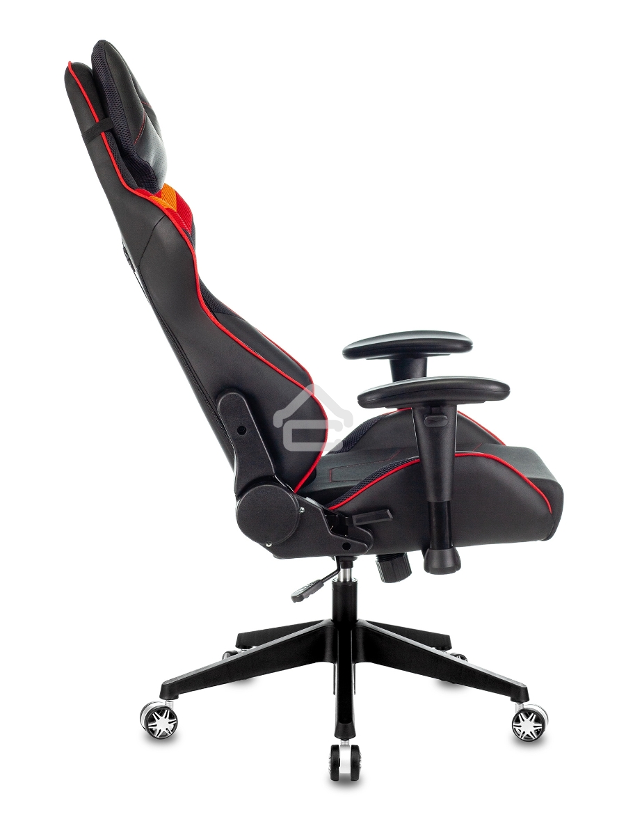 Кресло игровое Бюрократ VIKING 4 AERO RED две подушки черный/красный искусст.кожа/ткань