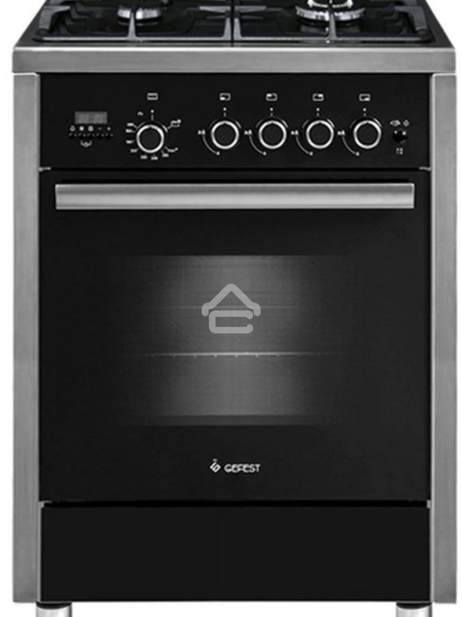 Плита газовая Gefest ПГ 6700-04 черный, конфорок 4 шт, духовка 52 л, 60 см x 85 см x 60 см