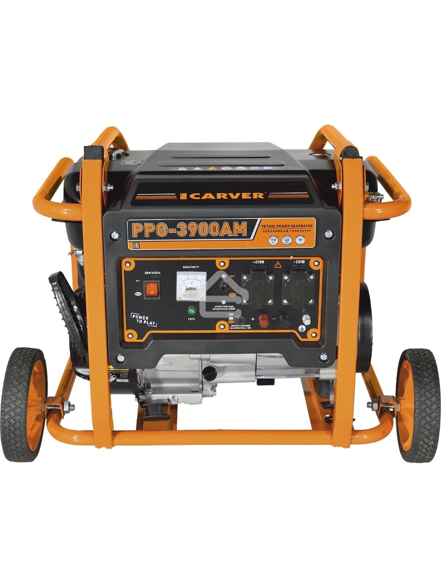Электрогенератор бензиновый Carver PPG- 3900АM, 3 кВт, 95 дБ, 51 кг