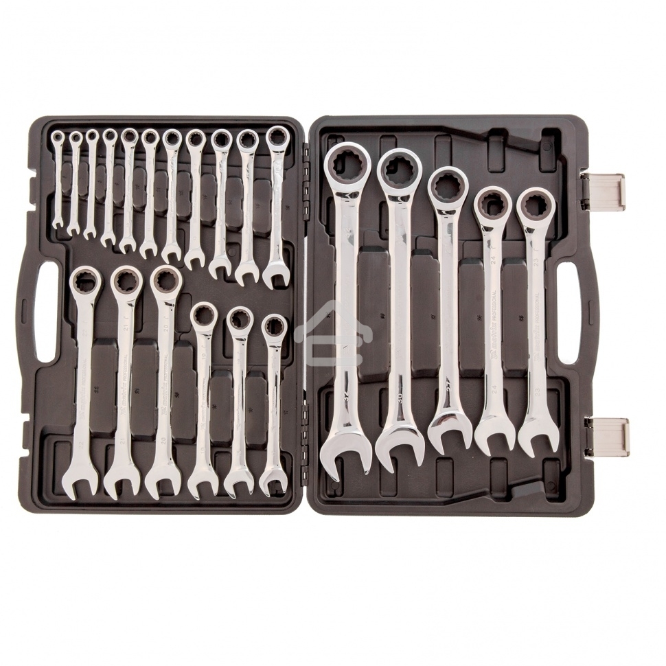 Набор ключей комбинированных Matrix, трещоточных 22 шт.