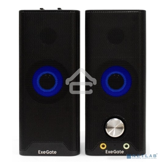Саундбар-акустическая система 2.0 ExeGate EX289681RUS Accord 280 питание USB, Bluetooth, 2х3Вт (6Вт RMS), 60-20000Гц,черный, RGB подсветка