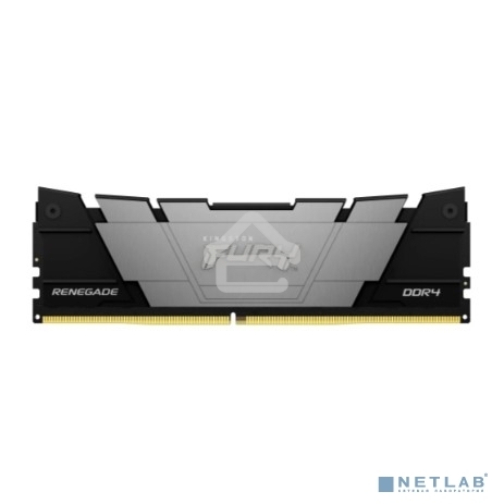 Оперативная память Kingston Fury Renegade, DDR4, 16GB (1x16GB), 3200MHz, CL16, DIMM, с радиатором, серый/черный
