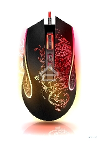 Мышь проводная Defender Venom GM-640L черный, 3200 dpi, USB, кнопки - 8