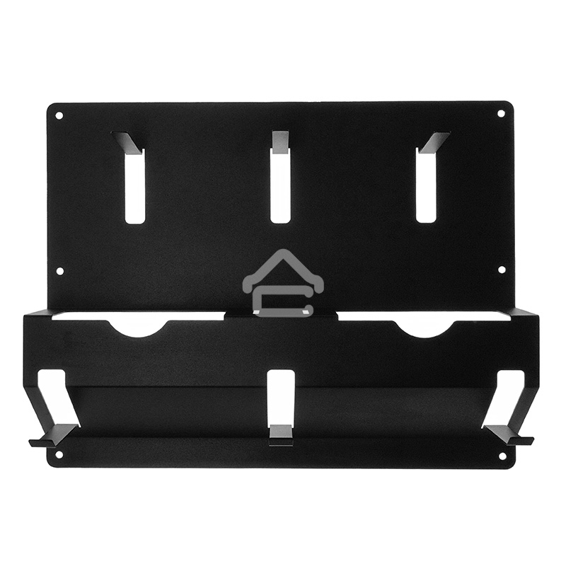 Держатель для угловых шлифмашинок и отрезных дисков, настенный, с крючками, черный Rexant