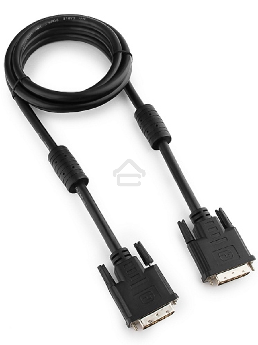Кабель DVI-D single link Gembird/Cablexpert , 19M/19M, 1.8м, черный, экран, феррит.кольца, пакет (CC-DVI-BK-6)