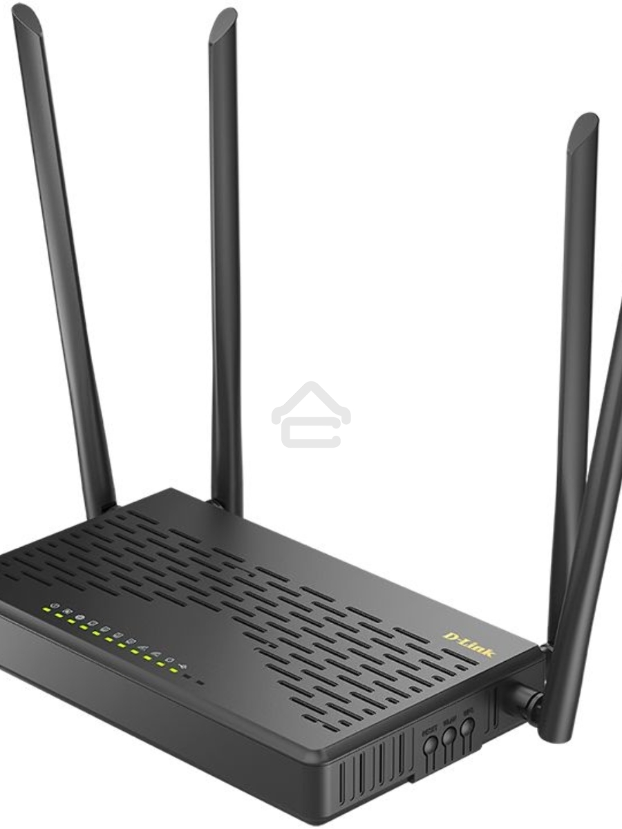 Роутер беспроводной D-Link DIR-825 (DIR-825/GFRU/R3A) AC1200 10/100/1000BASE-TX/4G черный