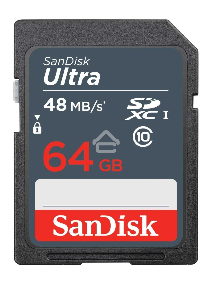 Флеш карта SD 64GB SanDisk SDXC Class 10 UHS-I Ultra 48MB/s