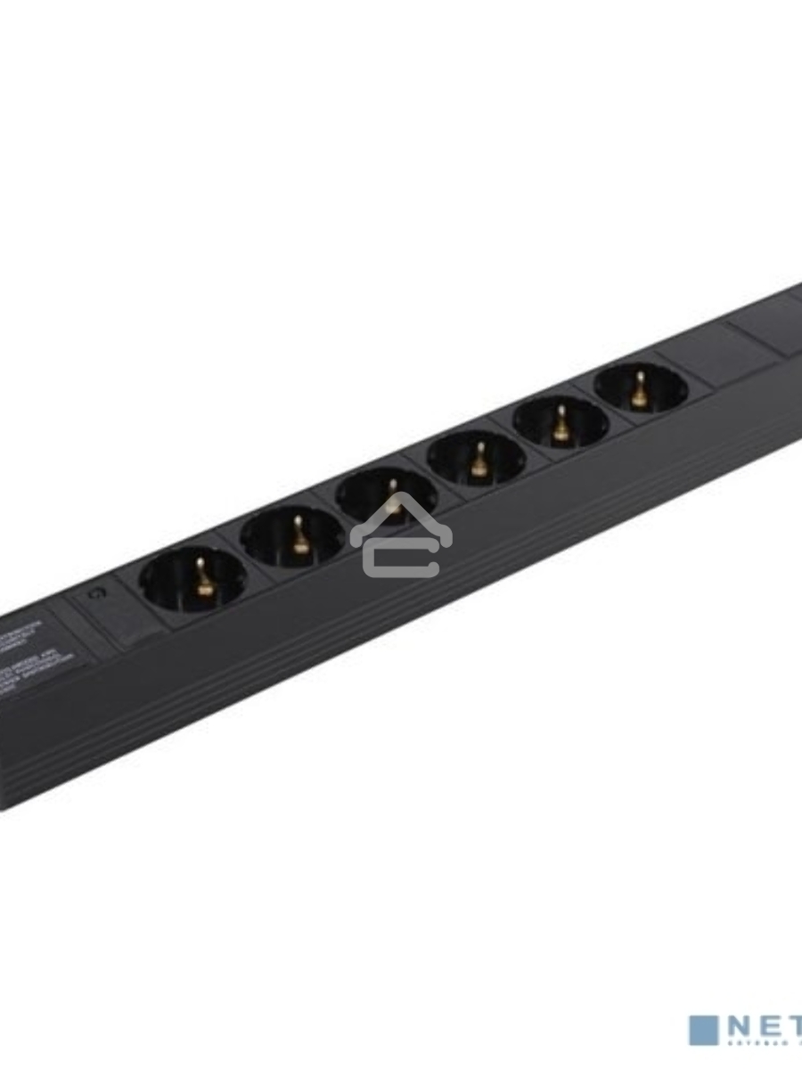 Блок розеток горизонтальный ExeGate ServerPro PDU-19H601 Al-6S-C14, 19