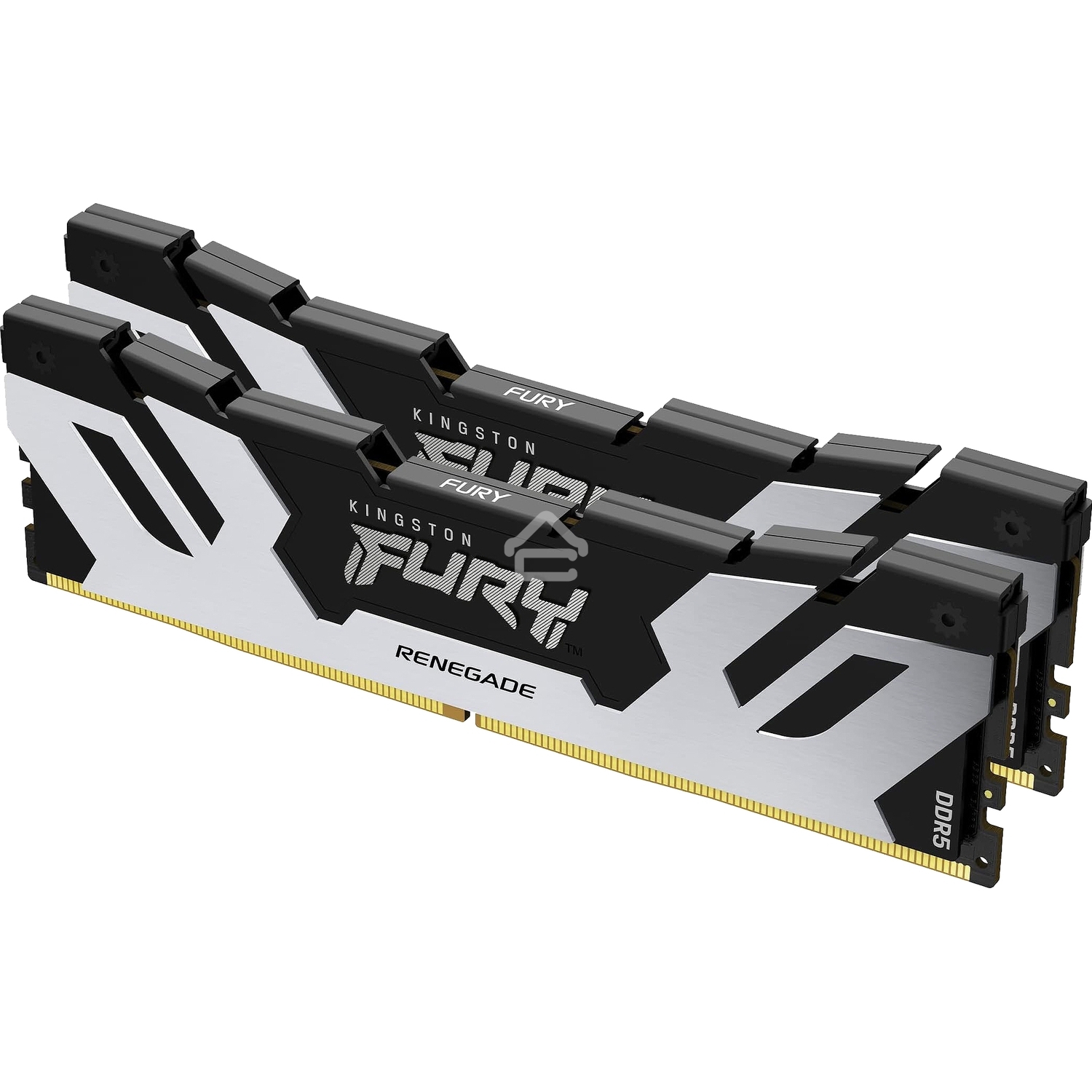 Оперативная память Kingston Fury Renegade, DDR5, 64Gb (2x32Gb), 6400MHz, CL32, DIMM, радиатор, серебристый/черный