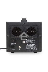 Стабилизатор напряжения Powerman AVS 500D Black (500ВА, 5А, КПД 98%, циф. индикация вх./вых. напряж.)