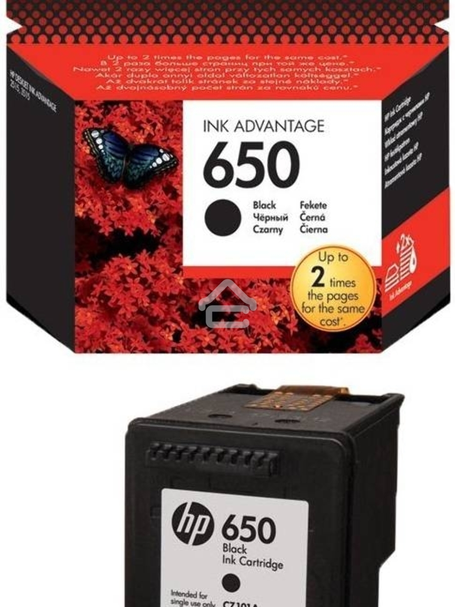 Картридж струйный HP 650 CZ101AE черный для HP DJ IA 2515