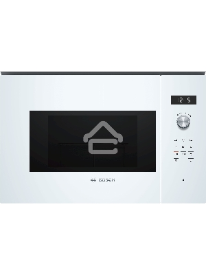 Микроволновая печь встраиваемая Bosch BFL524MW0 белый, 20 л, 800 Вт, переключатели - поворотный механизм/сенсор