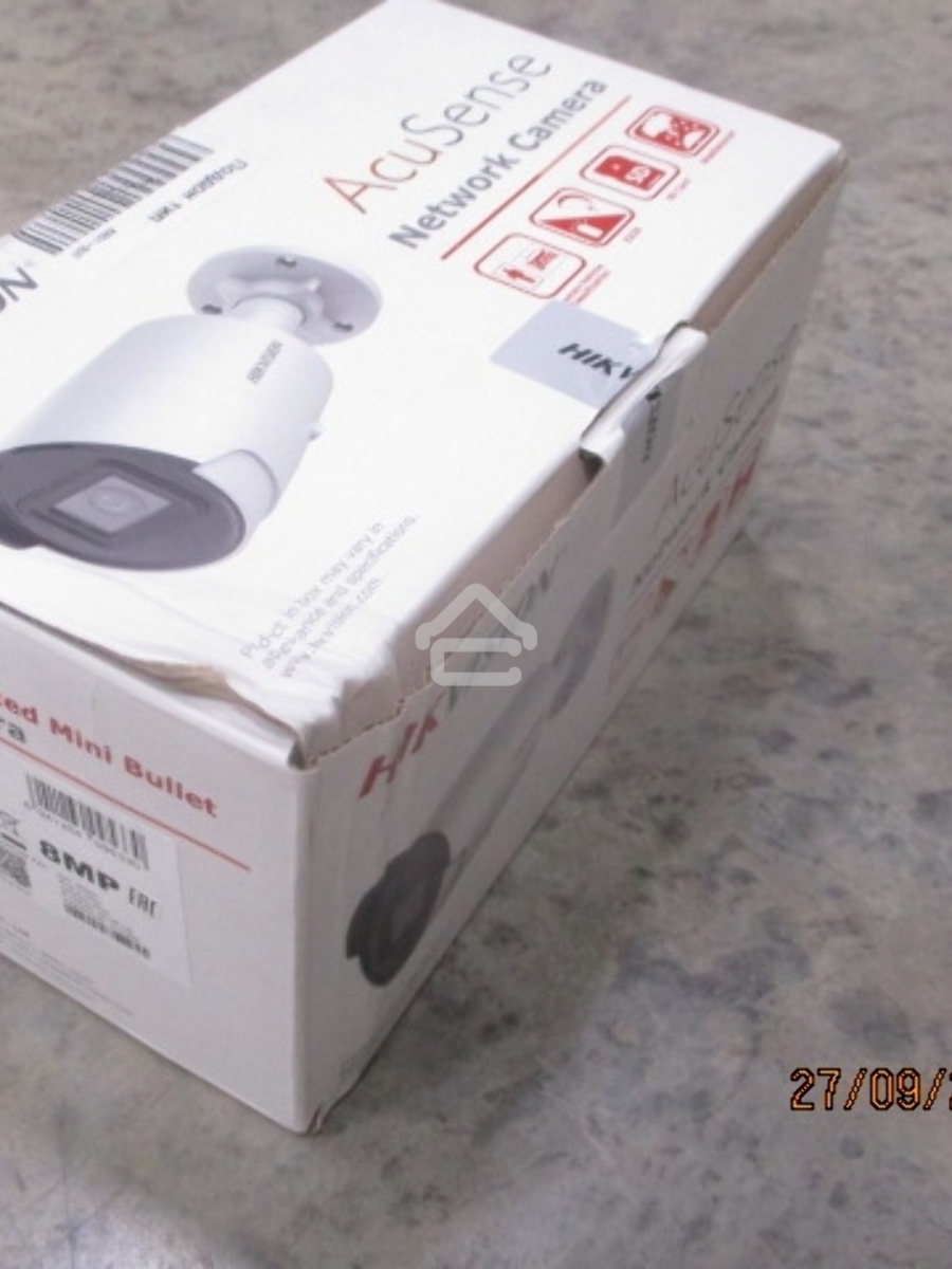 Цилиндрическая IP-камера Hikvision DS-2CD2083G2-IU(4mm) 8Мп уличнаяс EXIR-подсветкой до 40м и технологией AcuSense1/2.8