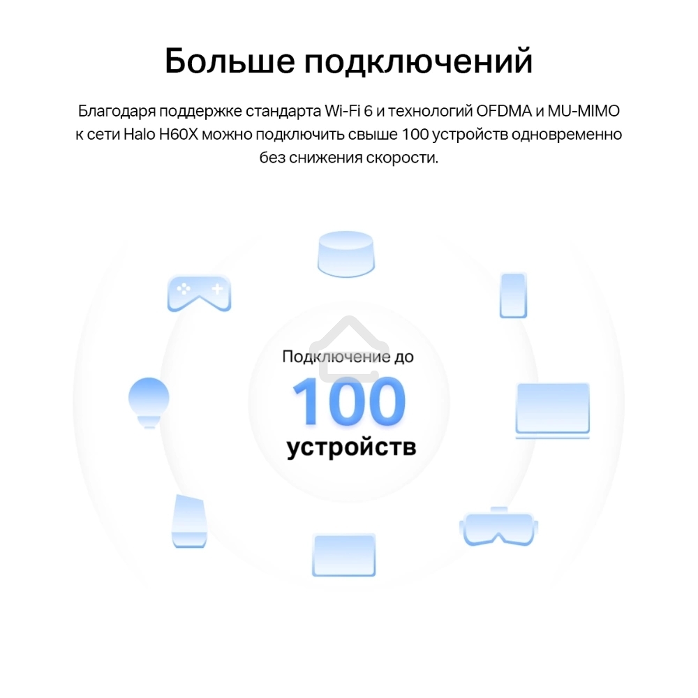 Бесшовный Mesh роутер Mercusys Halo H60X(2-pack) AX1500 10/100/1000BASE-TX белый (упак.:2шт)