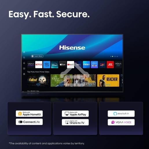 Телевизор 75'' Hisense 75U7Q PRO черный Mini LED UHD 144Hz Smart TV