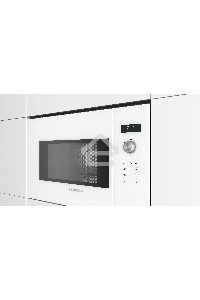 Микроволновая печь встраиваемая Bosch BFL524MW0 белый, 20 л, 800 Вт, переключатели - поворотный механизм/сенсор