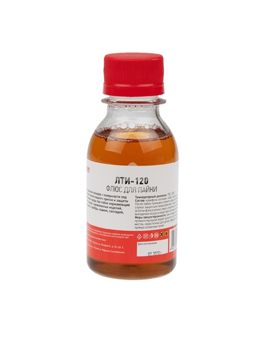 Флюс для пайки Rexant, ЛТИ-120, 100 мл, флакон