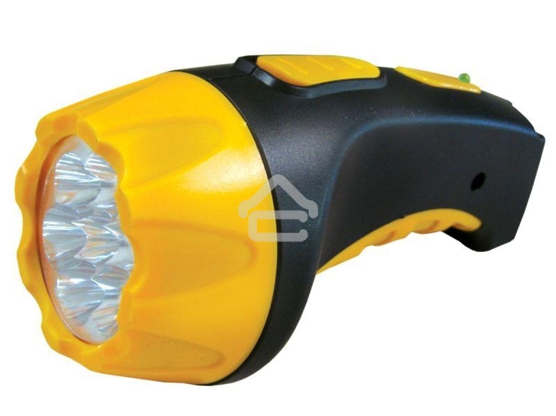 Фонарь LED 3807 (аккум 220В черн/жел. 7 LED; 2 режима SLA пласт. короб) Ultraflash 9216