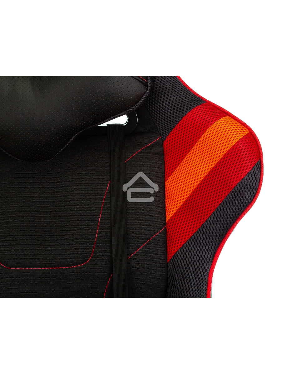 Кресло игровое Бюрократ VIKING 4 AERO RED две подушки черный/красный искусст.кожа/ткань