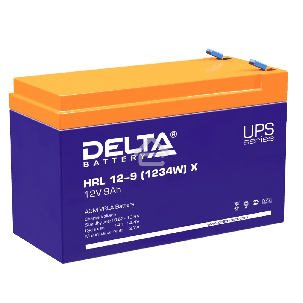 Батарея Delta HRL 12-9 X/(1234W)X (12V 9Ah)