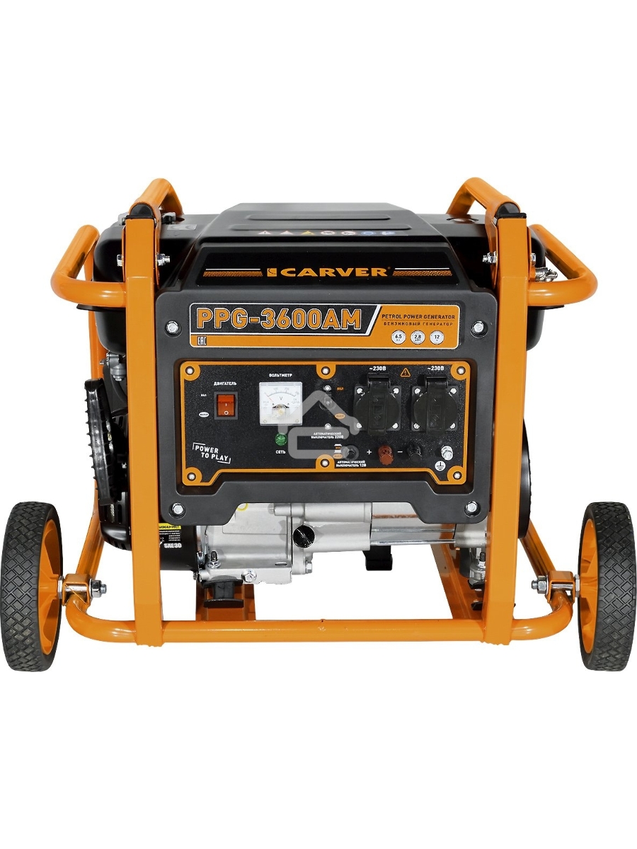 Электрогенератор бензиновый Carver PPG-3600AM, 2.8 кВт, 67 дБ, 50 кг